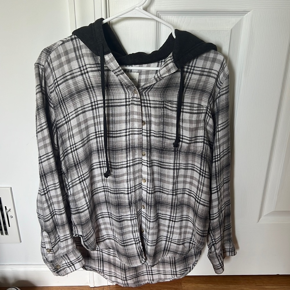 AMERICAN EAGLE Hooded Flannel